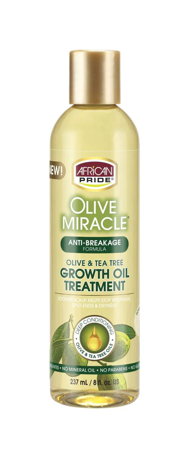 African Pride Olive Miracle Growth Oil Treatment – 8 fl oz - Elevate Styles