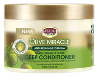 Thumbnail for African Pride Olive Miracle Anti-Breakage Formula Deep Conditioner 12 oz. - Elevate Styles