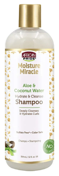 Thumbnail for African Pride Moisture Miracle Aloe & Coconut Water Hydrate & Cleanse Shampoo – 12oz - Elevate Styles