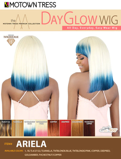 Motown Tress Day Glow Wig Ariela - Elevate Styles
