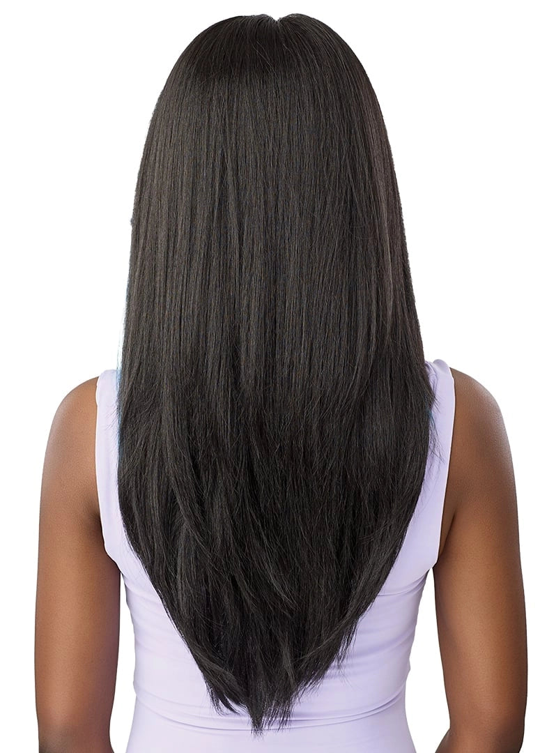 Outre Airtied Human Hair Blend Vanish HD+ Lace Front Wig HHB-Soft Yaki 24" QLHBFHHSY24