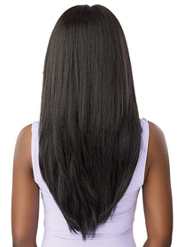 Thumbnail for Outre Airtied Human Hair Blend Vanish HD+ Lace Front Wig HHB-Soft Yaki 24