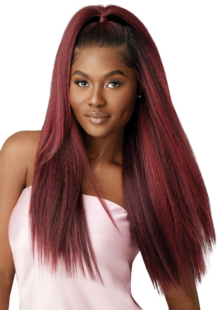 Outre Airtied Human Hair Blend Vanish HD+ Lace Front Wig HHB-Perm Yaki 26 - Elevate Styles