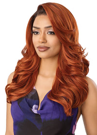 Thumbnail for Outre Airtied Human Hair Blend 360 FlexiLace Wig HHB Loose Barrel Curls 20
