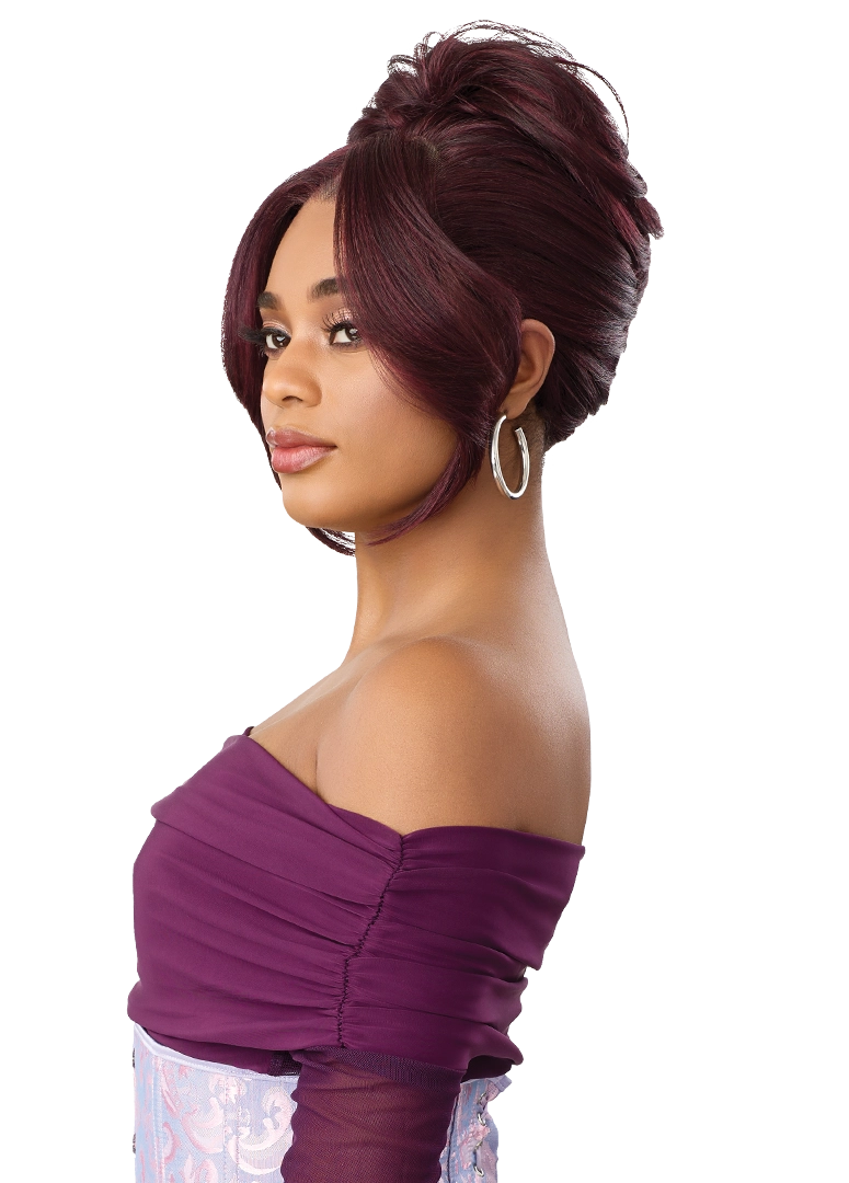 Outre Airtied Human Hair Blend 360 FlexiLace Wig HHB Silk Press 24" QLHBFHSP24