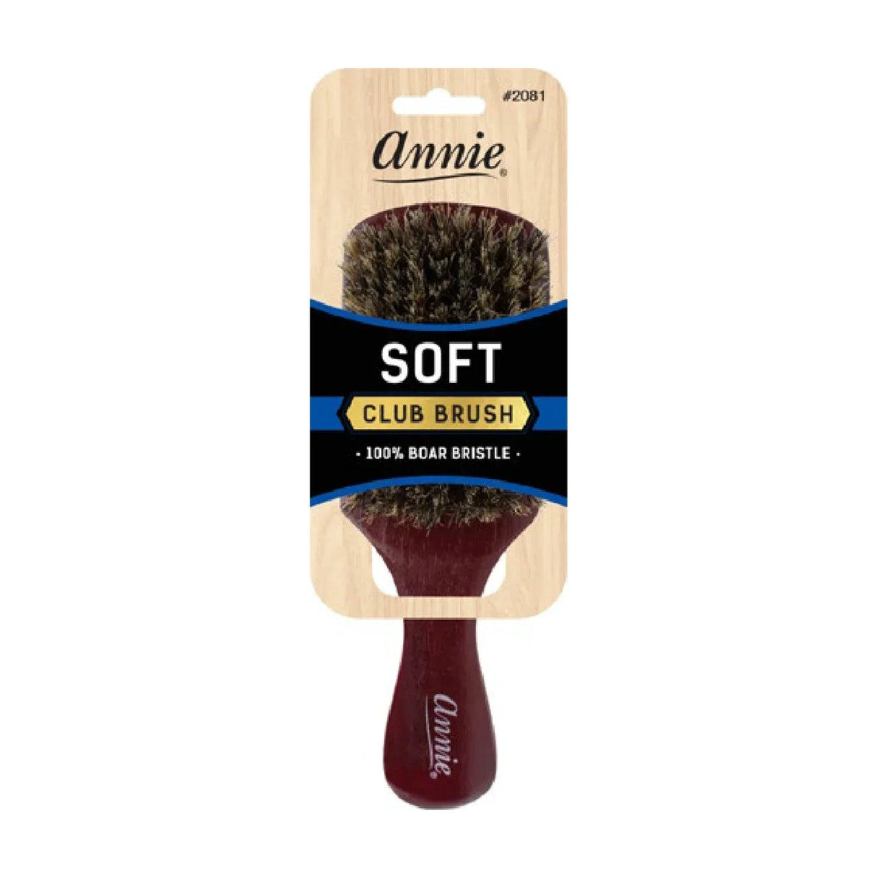Annie Soft Club Brush 100 Percent Boar Bristle 2081