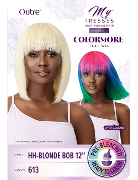 Outre My Tresses Purple Label ColorMore Full Wig HH- Blonde Bob 12"