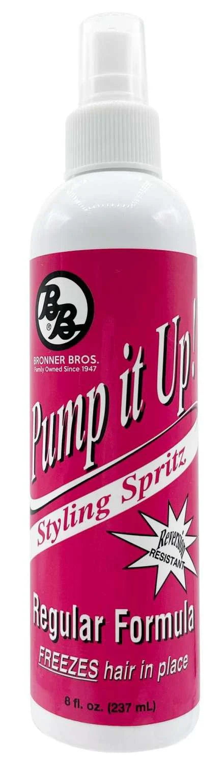 Bronner Bros Pump It Up Styling Spritz Regular Formula 8 Oz - Elevate Styles
