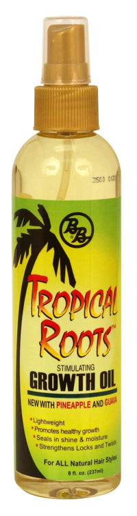 Thumbnail for Tropical Roots Stimulating Growth Oil with Pineapple & Guava 8 Oz - Elevate Styles