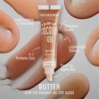Thumbnail for Broadway Vita-Lip Coconut Oil Tint Gloss – Butter