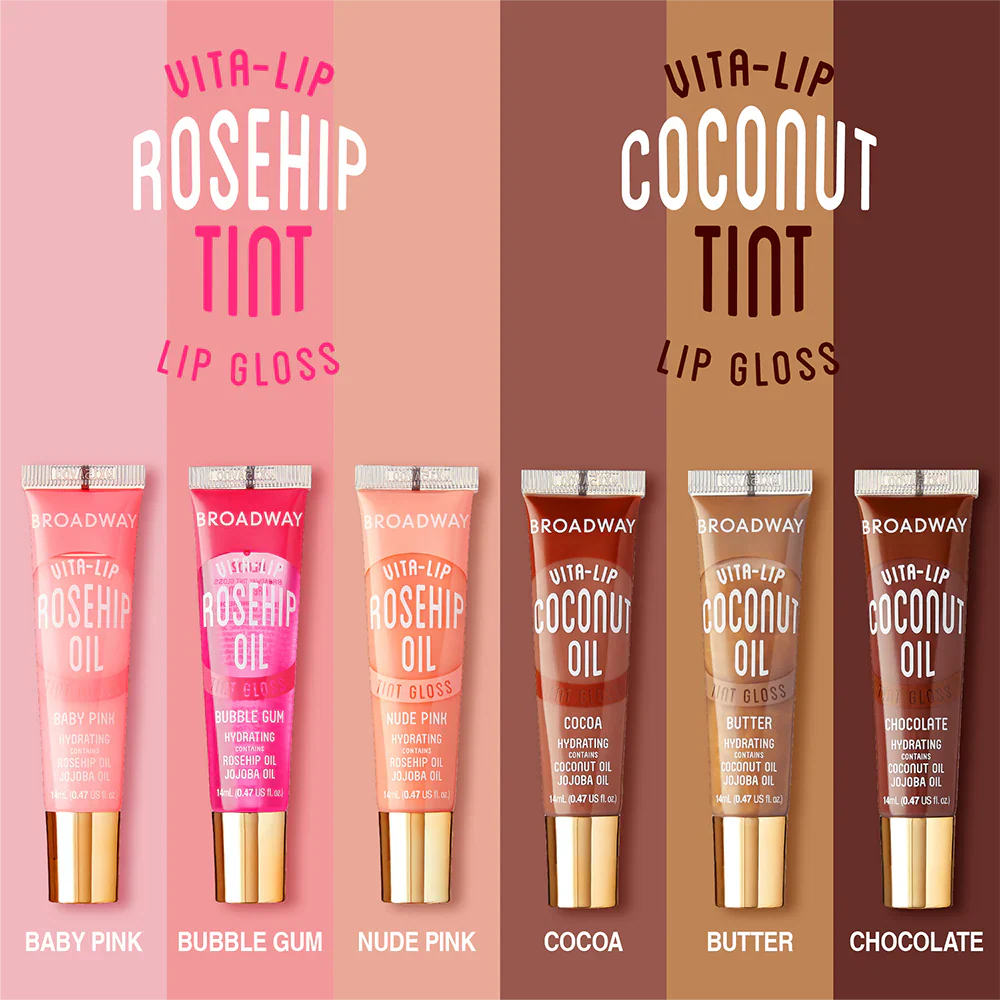 Broadway Vita-Lip Coconut Oil Tint Gloss – Chocolate
