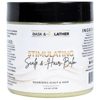 Thumbnail for Bask & Lather Stimulating Scalp & Hair Balm 6 oz