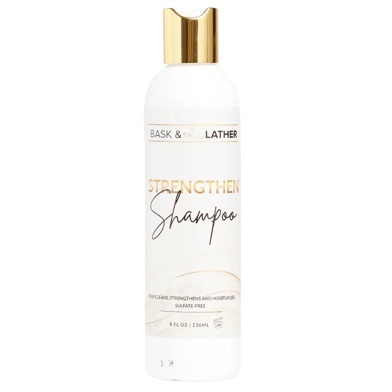 Bask and Lather Strengthen Shampoo Sulfate Free Deep Cleansing Shampoo 8 oz - Elevate Styles
