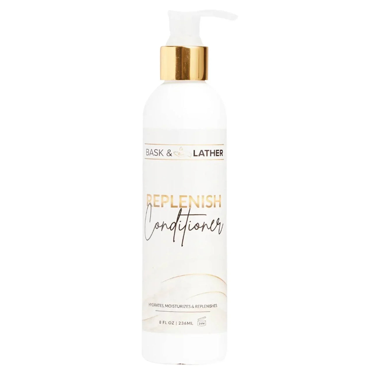 Bask and Lather Replenish Conditioner Hydrating Moisturizing Conditioner 8 oz - Elevate Styles