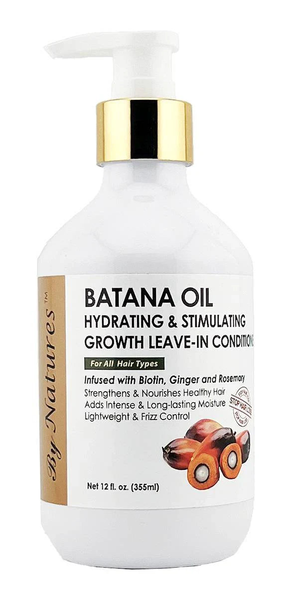 By Natures Batana Oil Hydrating & Stimulating Growth Leave-In Conditioner – 12 oz