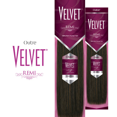 Outre Velvet Remi 100% Human Hair Weave - 10S" - Elevate Styles