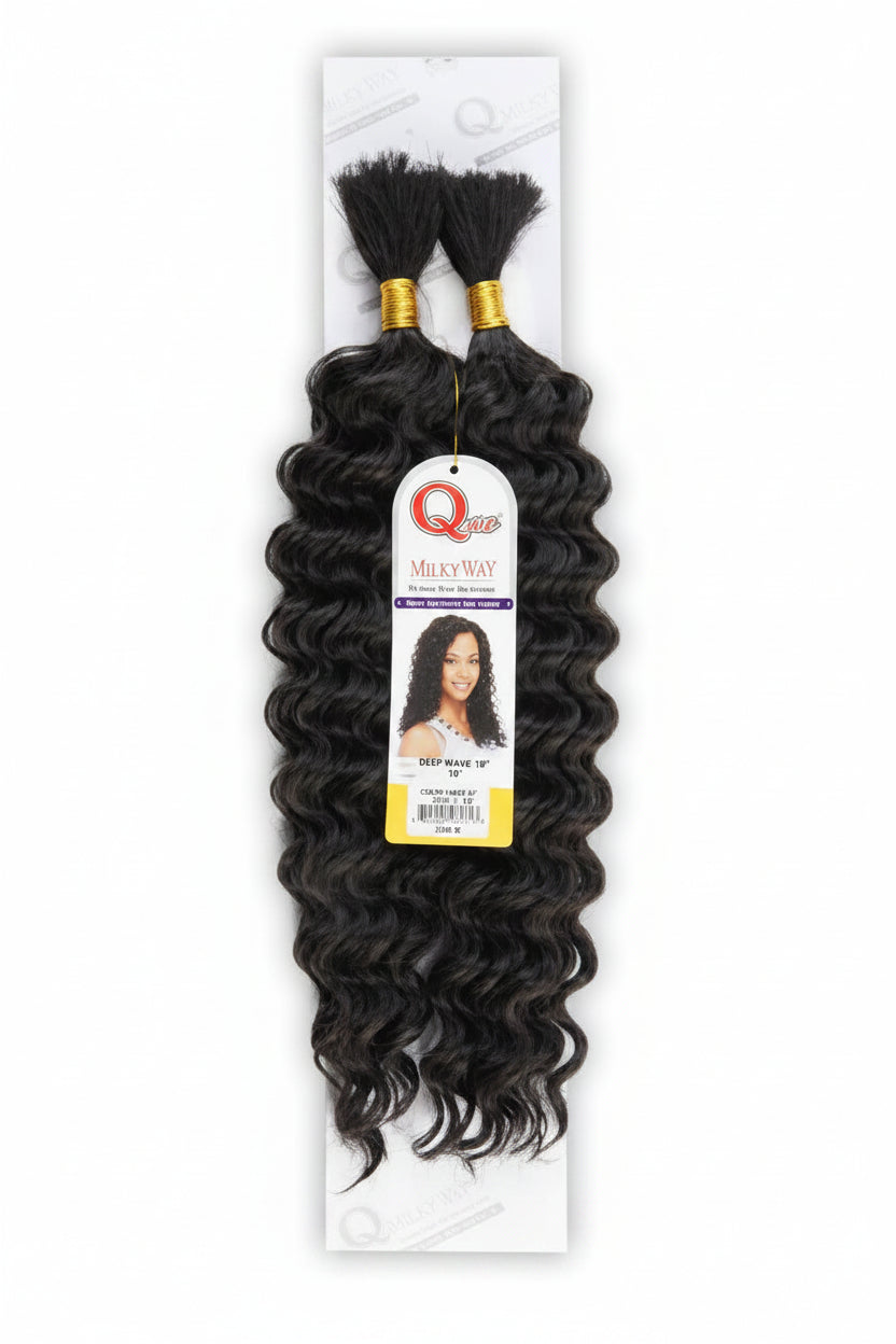Milky Way Que Deep Bulk Human Hair Blend 14"-18" - Elevate Styles