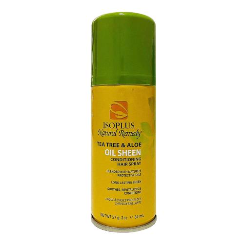 Isoplus Tea Tree & Aloe Oil Sheen Conditioning Hair Spray 2 Oz - Elevate Styles