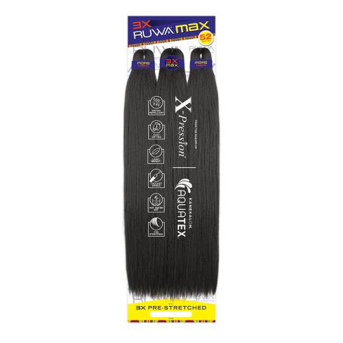 X-Pression RUWA MAX 3X Pre-Stretched Braid (52") - Elevate Styles