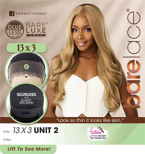 Sensationnel 13x3 HD Glueless Pre Plucked Wig  Bare Lace Unit 2 BL133002