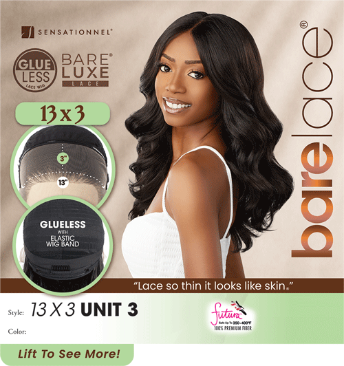 Sensationnel 13x3 HD Glueless Pre Plucked Wig  Bare Lace Unit 3 BL133003