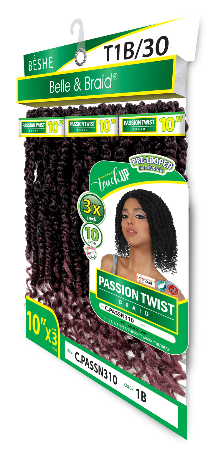 Beshe Belle & Braid Touch Up Pre-Looped Handmade Passion Twist Braid C.PASSN310 - Elevate Styles