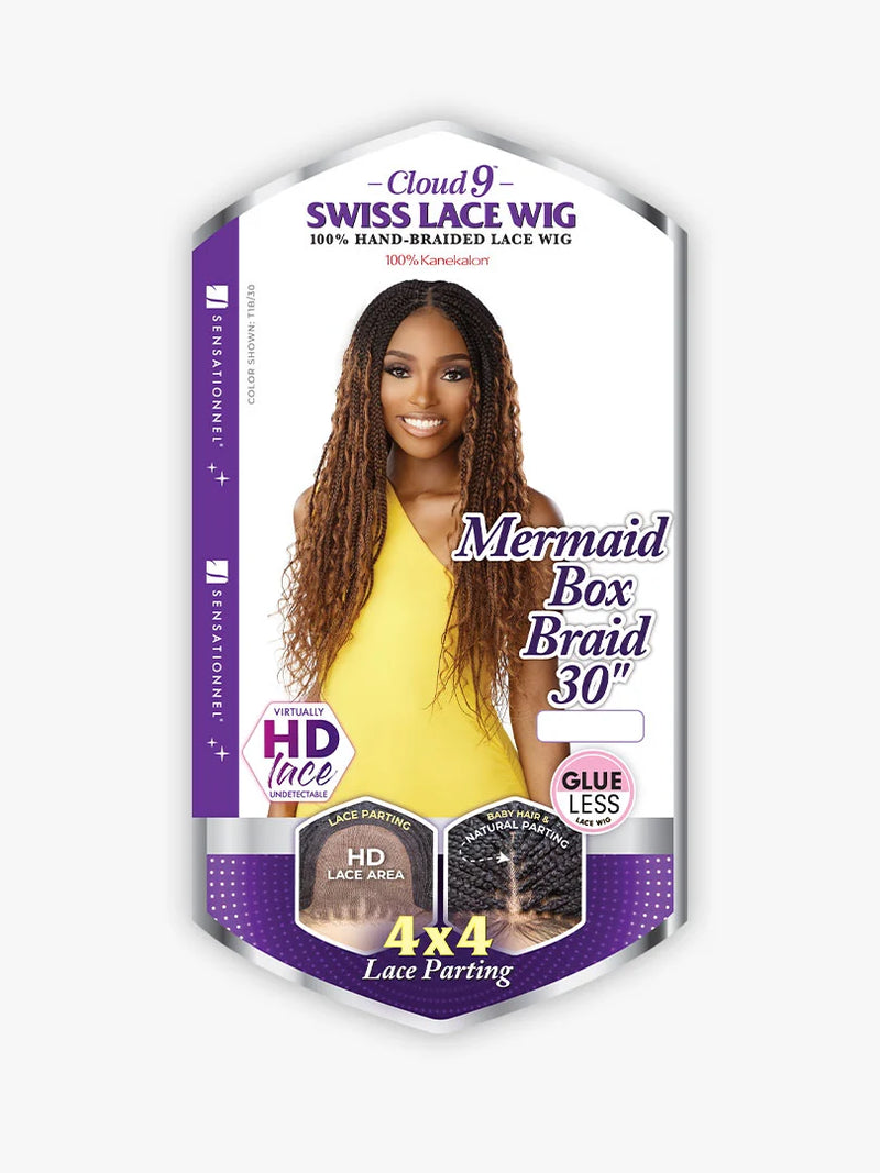 Sensationnel Cloud 9 4x4 Multi-Part Swiss Braid Lace Front Wig Mermaid Box 30" - Elevate Styles