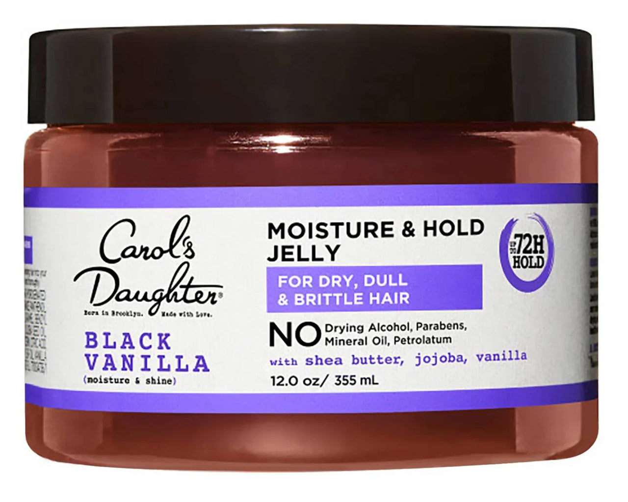 Carol’s Daughter Black Vanilla Moisture & Hold Jelly 12 oz – For Dry, Dull & Brittle Hair