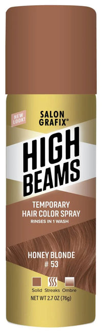 Thumbnail for Salon Grafix High Beams Temporary Hair Color Spray Honey Blonde #53 – 2.7 oz - Elevate Styles