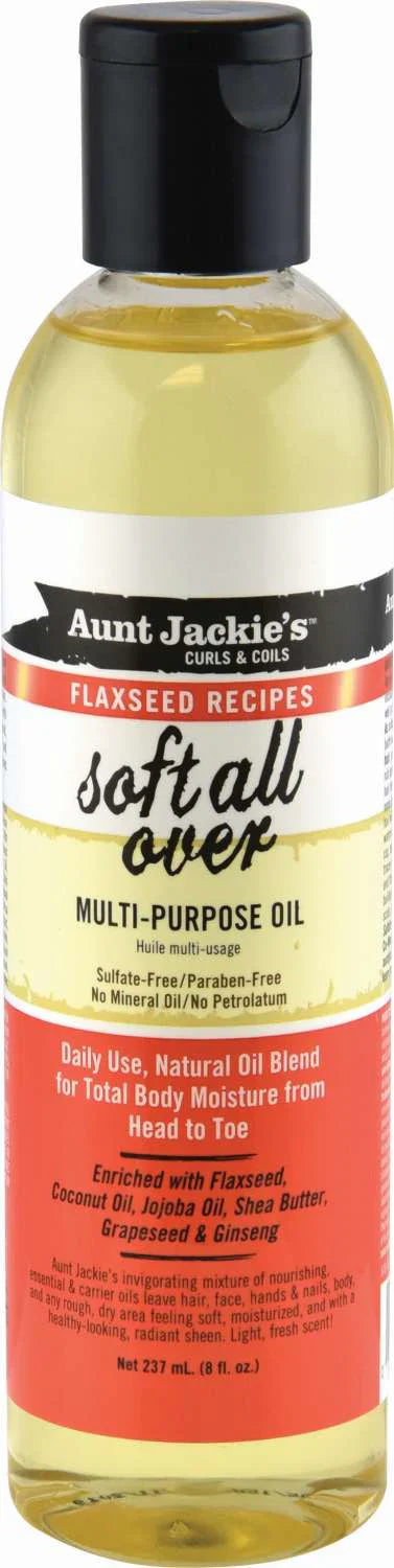 Aunt Jackie's Soft All Over Multi-Purpose Oil – 8 fl oz - Elevate Styles