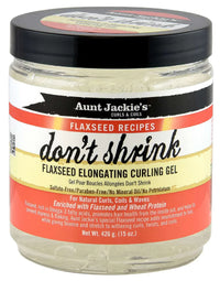 Thumbnail for Aunt Jackie’s Don’t Shrink Flaxseed Elongating Curling Gel – 15 oz - Elevate Styles