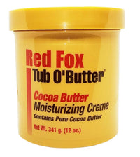 Thumbnail for Red Fox Tub O' Butter Cocoa Butter Moisturizing Creme – 12 oz