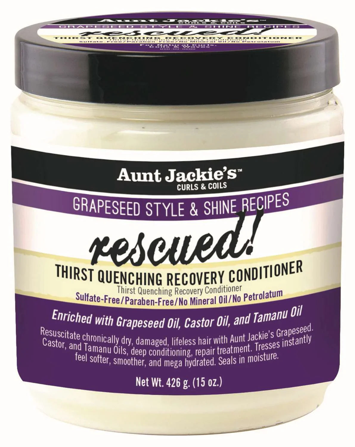 Aunt Jackie’s Rescued! Thirst Quenching Recovery Conditioner – 15 oz - Elevate Styles
