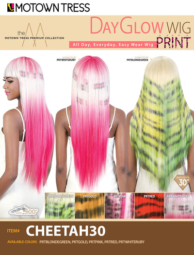 MOTOWN TRESS DAY GLOW WIG - CHEETAH30 - Elevate Styles
