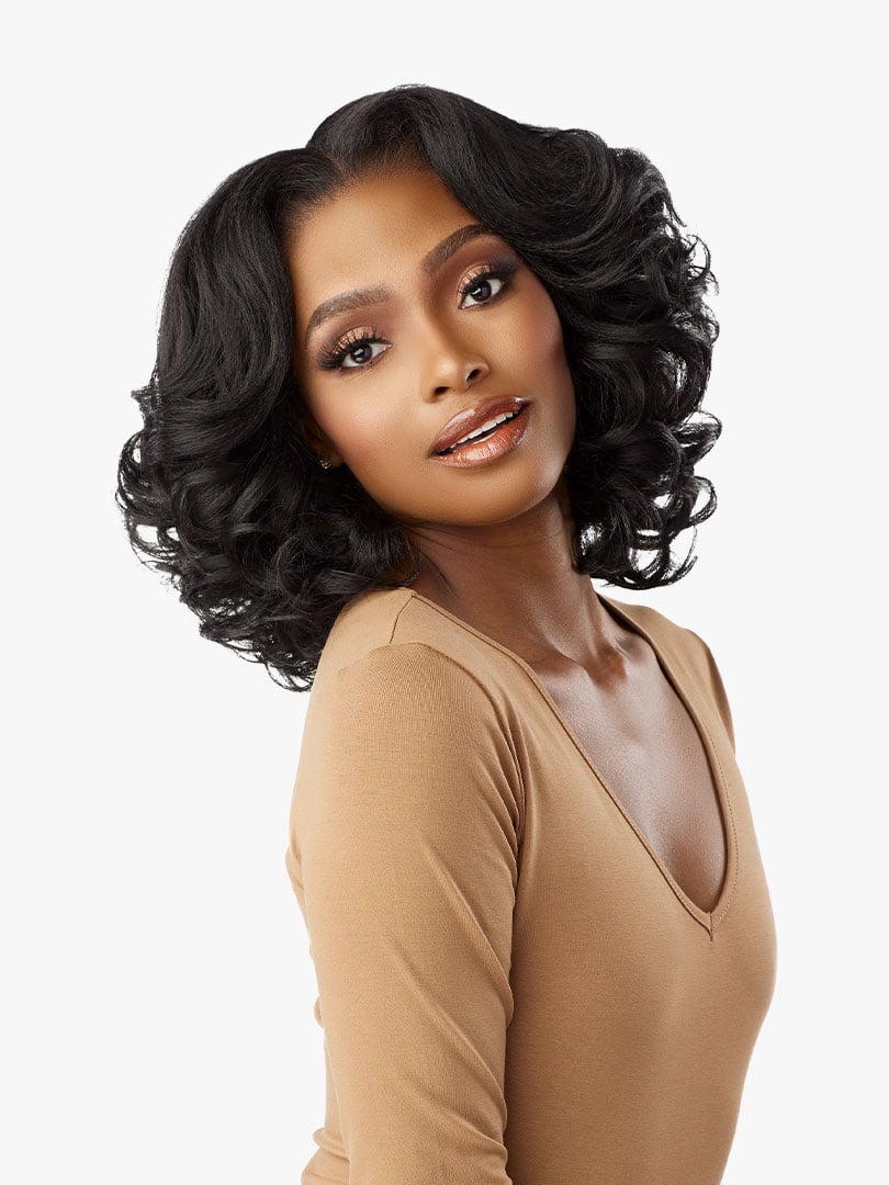 Sensationnel Curls Kinks & Co Kinky Edges 13x6 Kinky Body Wave 14" Lace Front Wig - Elevate Styles