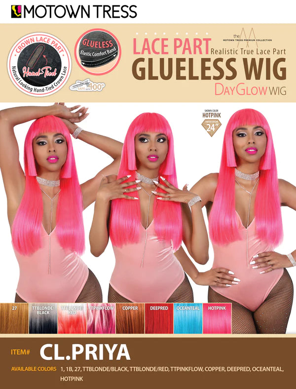 Motown Tress Day Glow Crown Lace Wig CL.Priya - Elevate Styles