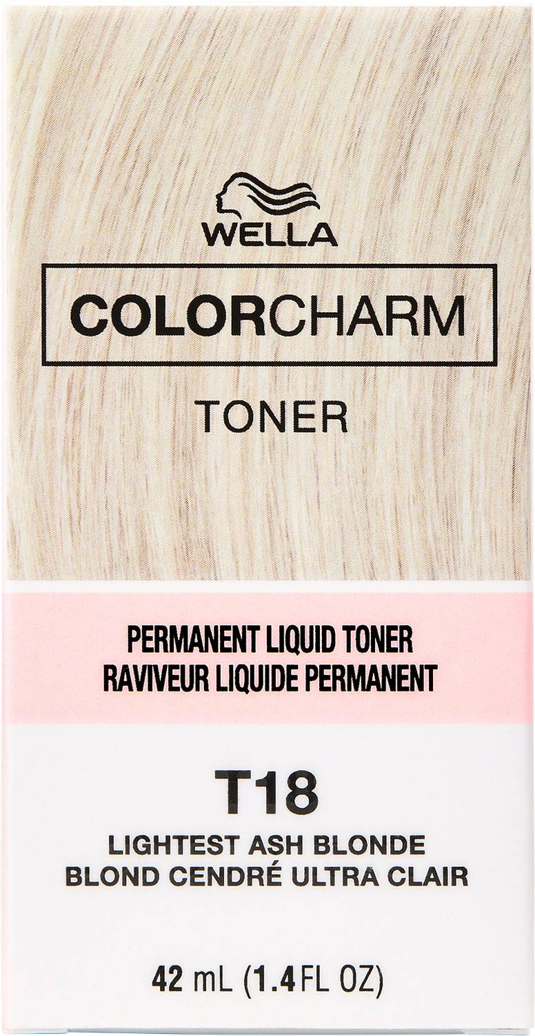 Wella Color Charm Permanent Liquid Toner T18 Lightest Ash Blonde – 1.4 fl oz - Elevate Styles