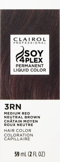 Thumbnail for Clairol Professional Soy4Plex Permanent Liquid Color 3RN Medium Red Neutral Brown – 2 fl oz - Elevate Styles
