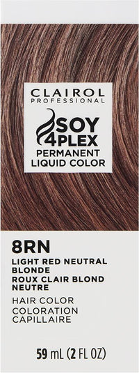 Thumbnail for Clairol Professional Soy4Plex Permanent Liquid Color 8RN Light Red Neutral Blonde – 2 fl oz - Elevate Styles