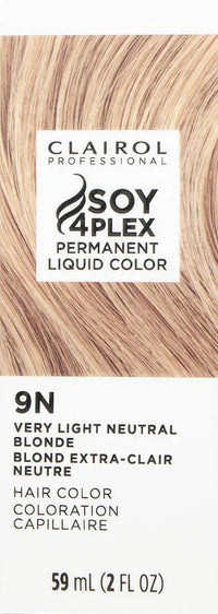 Thumbnail for Clairol Professional Soy4Plex Permanent Liquid Color 9N Very Light Neutral Blonde – 2 fl oz - Elevate Styles