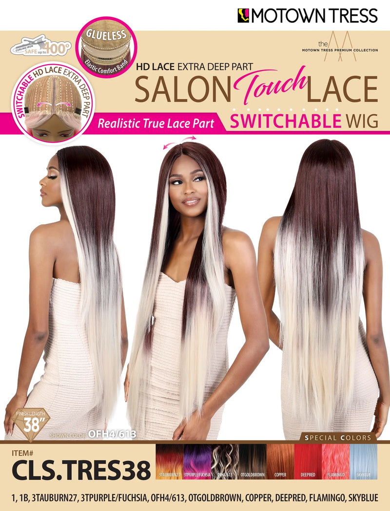 Motown Tress HD Lace Extra Deep Part Salon Touch Wig CLS TRES38 - Elevate Styles