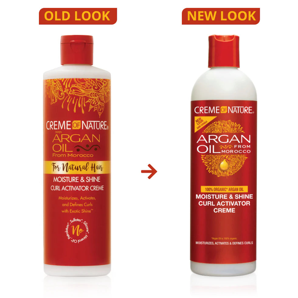 Creme of Nature Argan Oil Moisture & Shine Curl Activator Creme 12 Oz