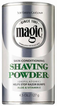 Thumbnail for SoftSheen Carson Magic Skin Conditioning Shaving Powder Aloe & Vitamin E 4.5 oz - Elevate Styles