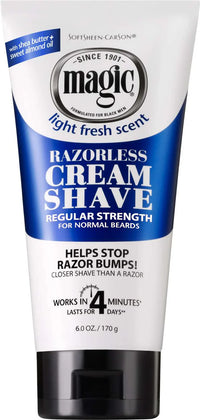 Thumbnail for SoftSheen Carson Magic Razorless Cream Shave Regular Strength Light Fresh Scent 6 oz - Elevate Styles