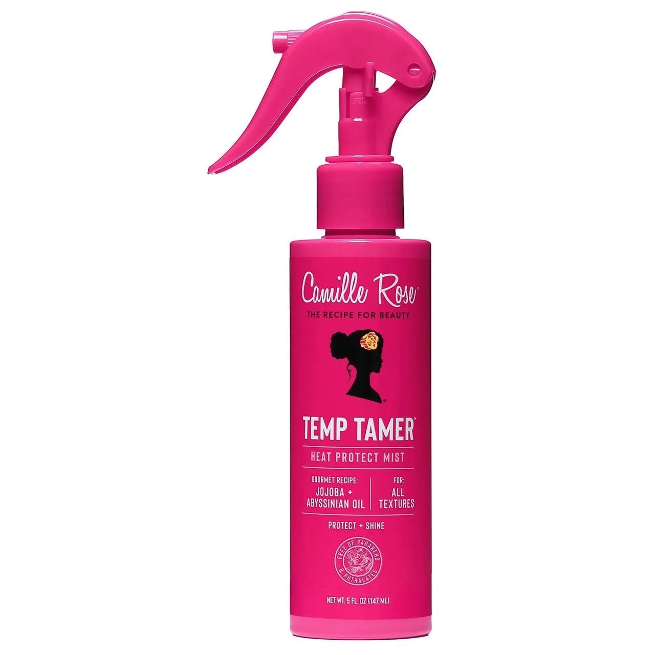Camille Rose Temp Tamer Heat Protect Mist Jojoba Abyssinian Oil 5oz - Elevate Styles