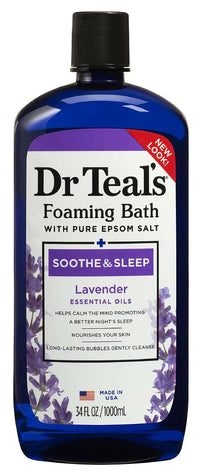 Thumbnail for Dr Teal’s Foaming Bath with Pure Epsom Salt – Soothe & Sleep with Lavender 34 Oz - Elevate Styles