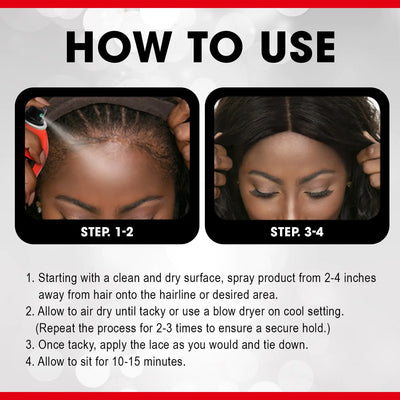WONDER LACE BOND LACE ADHESIVE SPRAY- ACTIVE (2.7OZ/80ML) - Elevate Styles
