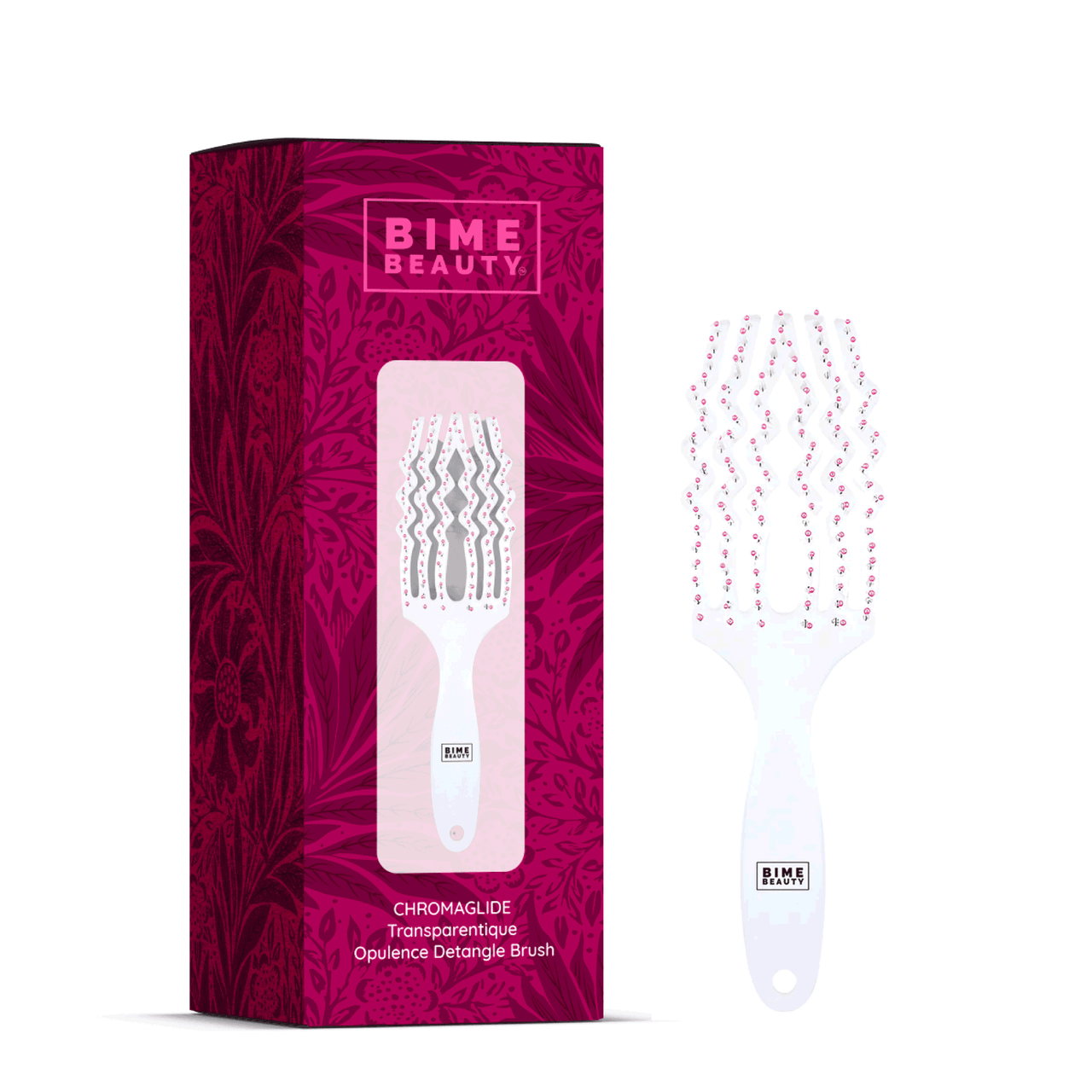 ChromaGlide Transparentique Opulence Detangle Brush - Elevate Styles