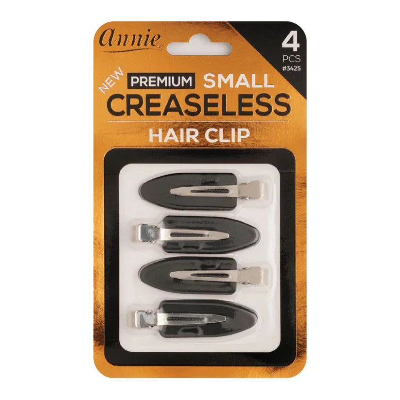 Annie Premium Small Creaseless Hair Clips – Black 4 Pcs 3425 - Elevate Styles