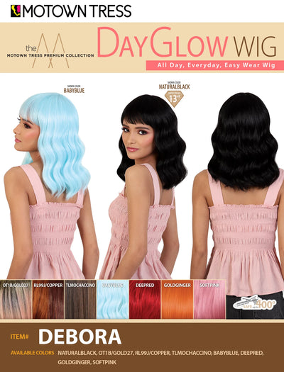 Motown Tress Premium Collection DayGlow Wig - DEBORA - Elevate Styles
